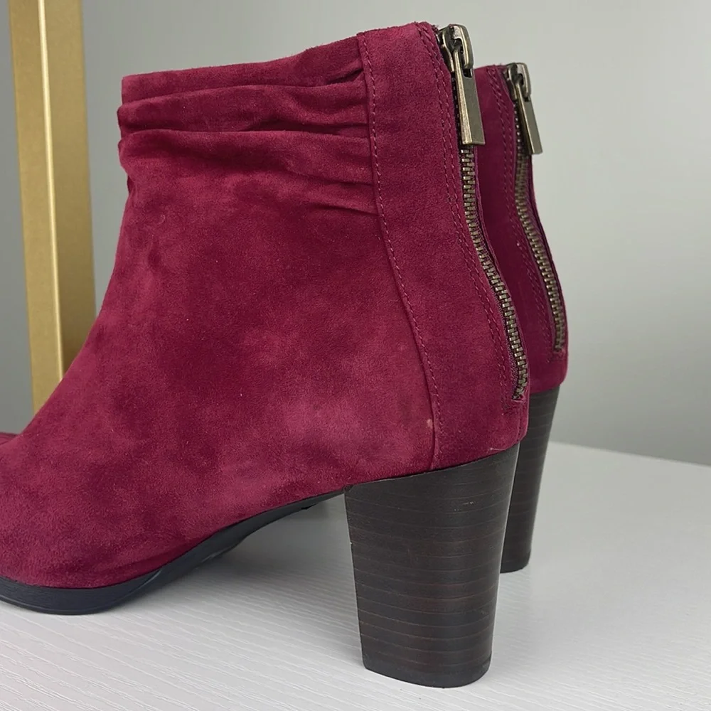Bella Vita Wine 3” Bootie Ladies Size 7.5 Extra Wide